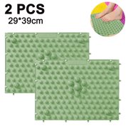 Foot Massage Mat Acupressure Mat Foot Reflexology Walking Toe Plate Massage Pad Bathroom Mat Yoga Mat Anti-Slip Mat Outdoor Game 2 PCS