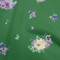 thumbnail image 1 of oneOone Viscose Chiffon Green Fabric Florals Sewing Material Print Fabric By The Yard 42 Inch Wide, 1 of 4