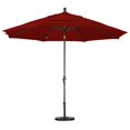 thumbnail image 2 of Parasol de Marché en Aluminium 11 Pieds Inclinaison Col DV Bronze/Sunbrella/Terracotta, 2 of 2