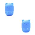 thumbnail image 3 of mmirethe Porte-Éponge Pratique et en Forme de Chat avec Boîte de Rangement en Silicone Bleu 2Set, 3 of 6