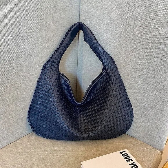 LHSHID Tote Designer Woven High Quality Women's Shoulder Bags Luxury Leather Large Capacity Tote Bag PU French Ladies Casual Handbag