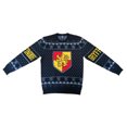 thumbnail image 1 of Harry Potter Gryffindor Crest Jacquard Black Ugly Christmas Sweater, 1 of 3