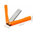 thumbnail image 1 of Sharpener Double Sided Portable Mini Foldable Sharpening Stone Kitchen Outdoor Gardening Handheld Whetstone Household Tools Home for Hiking Orange, 1 of 9