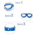 thumbnail image 4 of PENGXIANG Lunettes de Natation pour Enfants Anti-Buée pour Garçons et Filles avec Vision Longue Distance Anti-Buée Claire Étanches Sangles Réglables Lunettes de Natation pour Piscine Rose Bleu Foncé, 4 of 10