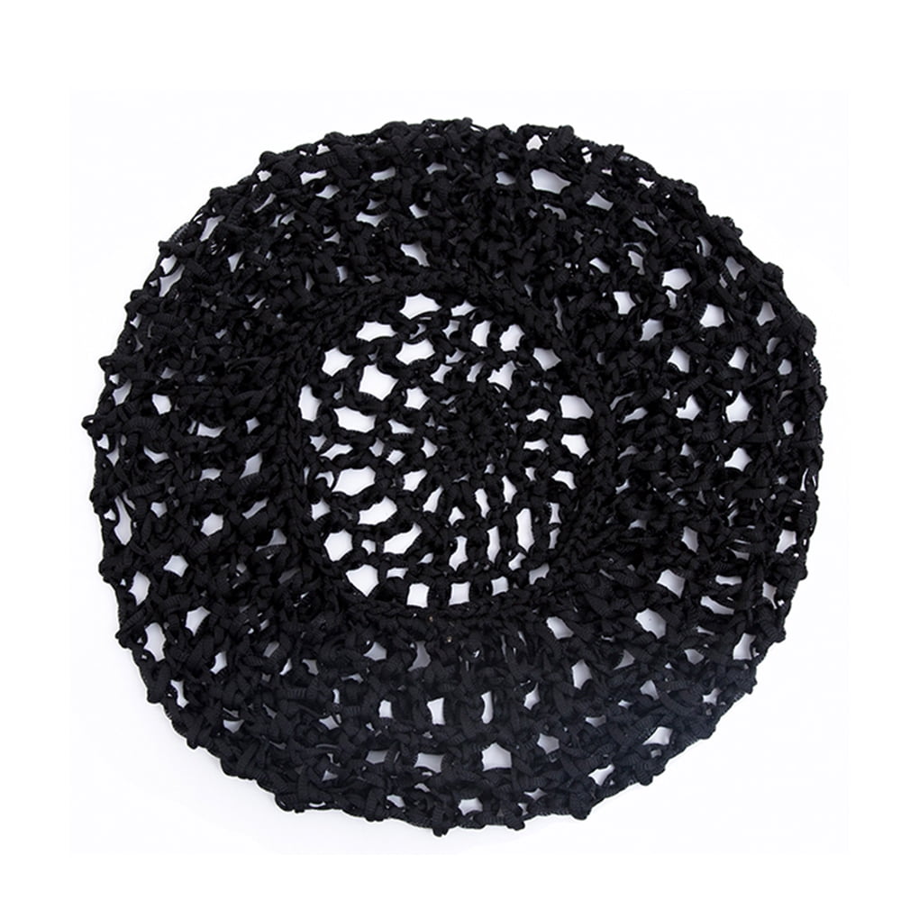 Xingzhi Woman Mesh Crochet Hair Net Washable Flexible Replacement Sleeping Hairnet Black