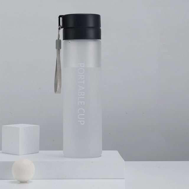 UsRHHA Large Capacity Sports Water Bottle with Drawstring, Portable Tumbler with Tea Infuser, Plastic Drink Container for Outdoor Activities