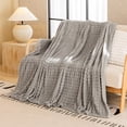 thumbnail image 2 of Jeté de Sofa en Molleton Gris Gris Pâle 150x100 cm Conception Réversible Tissu Convivial pour les Animaux Résistance aux Taches pour Usage Familial #6Xy56, 2 of 6