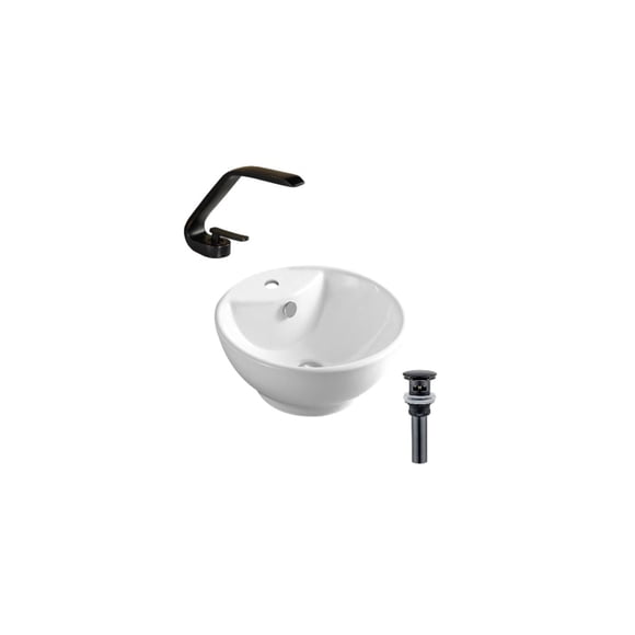 DROP Bath and Kitchen DR091310 Bathroom Vessel Sink Set