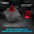thumbnail image 3 of Adesso EasyTouch 1100 – Wired/Wireless/Bluetooth Multi-OS Illuminated VIA Mechanical Compact Keyboard with CoPilot AI Hotkey, 3 of 7