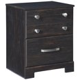 thumbnail image 1 of Bowery Hill Table de Chevet 2 Tiroirs avec Ports USB en Brun, 1 of 1