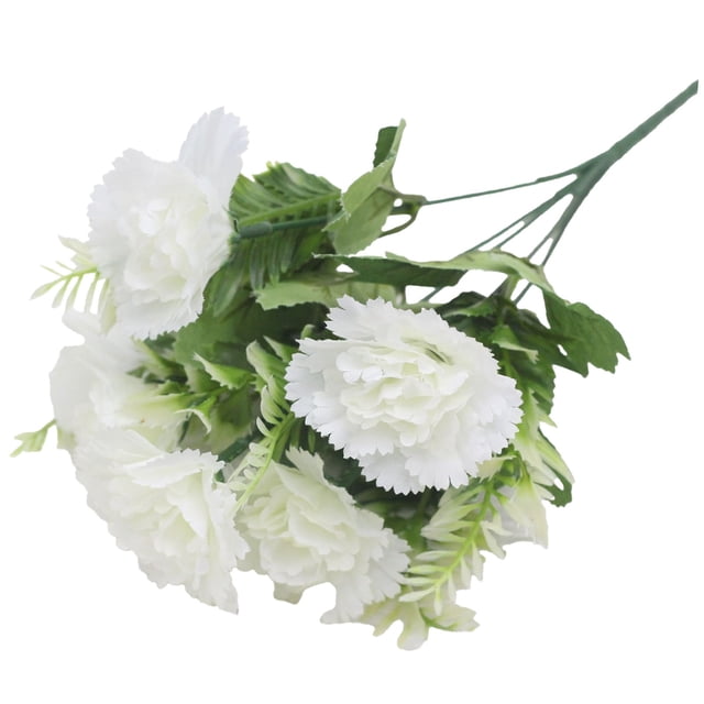 Cheapark 5 Stems Simulation Flower Bouquet Artificial Roses Centerpiece for Mother's Day Party Wedding Hall Indoor Home Decor