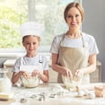 thumbnail image 4 of 1 set Kids Apron and Hat Set and Sleeve Children Chef Apron, 4 of 8