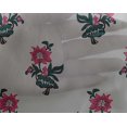 thumbnail image 4 of oneOone Georgette Viscose Fabric Leaves & Floral Block Print Fabric BTY 42 Inch Wide, 4 of 5