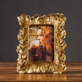thumbnail image 2 of Cadre Photo Doré Décoré Style Rétro Vintage Cadres pour Table Art Photographique Présentoir Décoration, 8 Po, 2 of 7