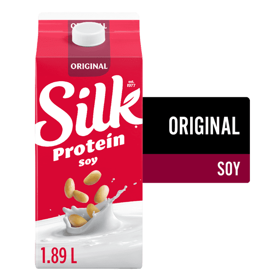 Silk Soy Milk Alternative, Original, Dairy Free of protein