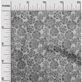 thumbnail image 2 of oneOone Velvet Gray Fabric Floral Craft Projects Decor Fabric Printed By The Yard 58 Inch Wide, 2 of 4