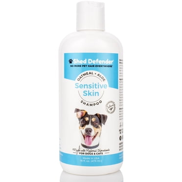 Shed Defender Sensitive Skin Dog Shampoo - Veterinarian Recommended, Natural Plant Based Ingredients Oatmeal, Aloe & Vitamin E, Soothes Dry, Itchy Skin, Allergies,hot Spots, Hypoallerg