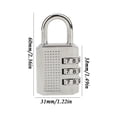 thumbnail image 2 of TopLLC Cadenas à Combinaison à 4 Chiffres pour l'Extérieur, Cadenas à Combinaison pour Gym, École, Maison, Pièce, Tête de Serrure, 2 of 5