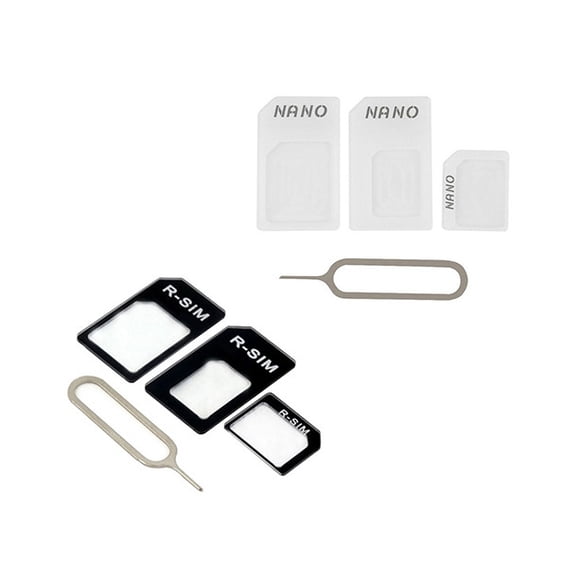 3 in 1 NanoSIM Card to Micro SIM Card to Standard SIM Card Adapter Converter-Black