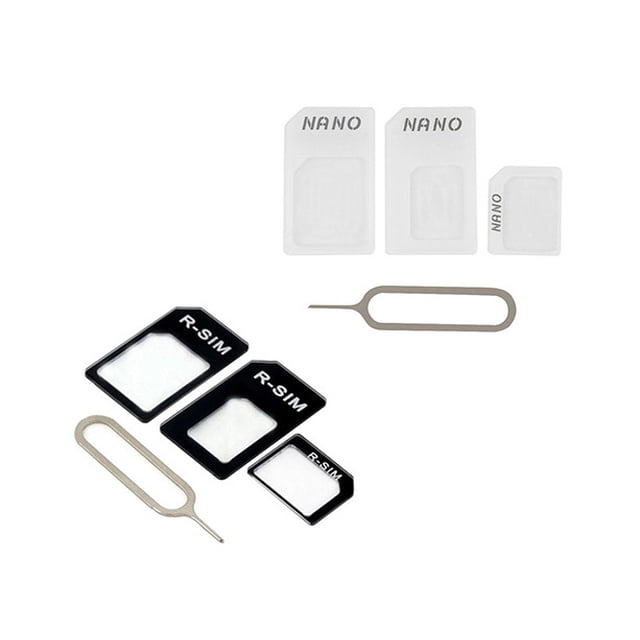 3 in 1 NanoSIM Card to Micro SIM Card to Standard SIM Card Adapter Converter-Black