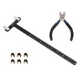 thumbnail image 4 of Kit de Boucle d'Encoche en T, Ensemble de Points d'Encoche en Alliage d'Aluminium pour Arc Inversé Noir, 4 of 8