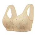 thumbnail image 1 of Women's Sexy Lace Front - Button Underwire Bra - Adjustable Shoulder Strap, Shaping Cup, Comfortable, Plus - Size Options, Hand Wash, 1 of 5