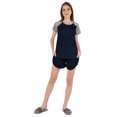 thumbnail image 2 of Inkmeso Solid 2 Pc Nightwear Set For Women Raglan Sleeves Button-Down Top & Shorts Sleepwear-79, 2 of 7