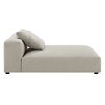 thumbnail image 2 of Chaise Longue Modulable Sans Accoudoirs en Tissu Rembourré Solace en Lin, 2 of 10