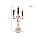 thumbnail image 2 of FAROOT Halloween LED Light, Skull Candle Lamp Resin Artware Desktop Decor, 2 of 10