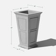 thumbnail image 2 of Veradek Brixton Tall 28" Planter Grey, 2 of 10
