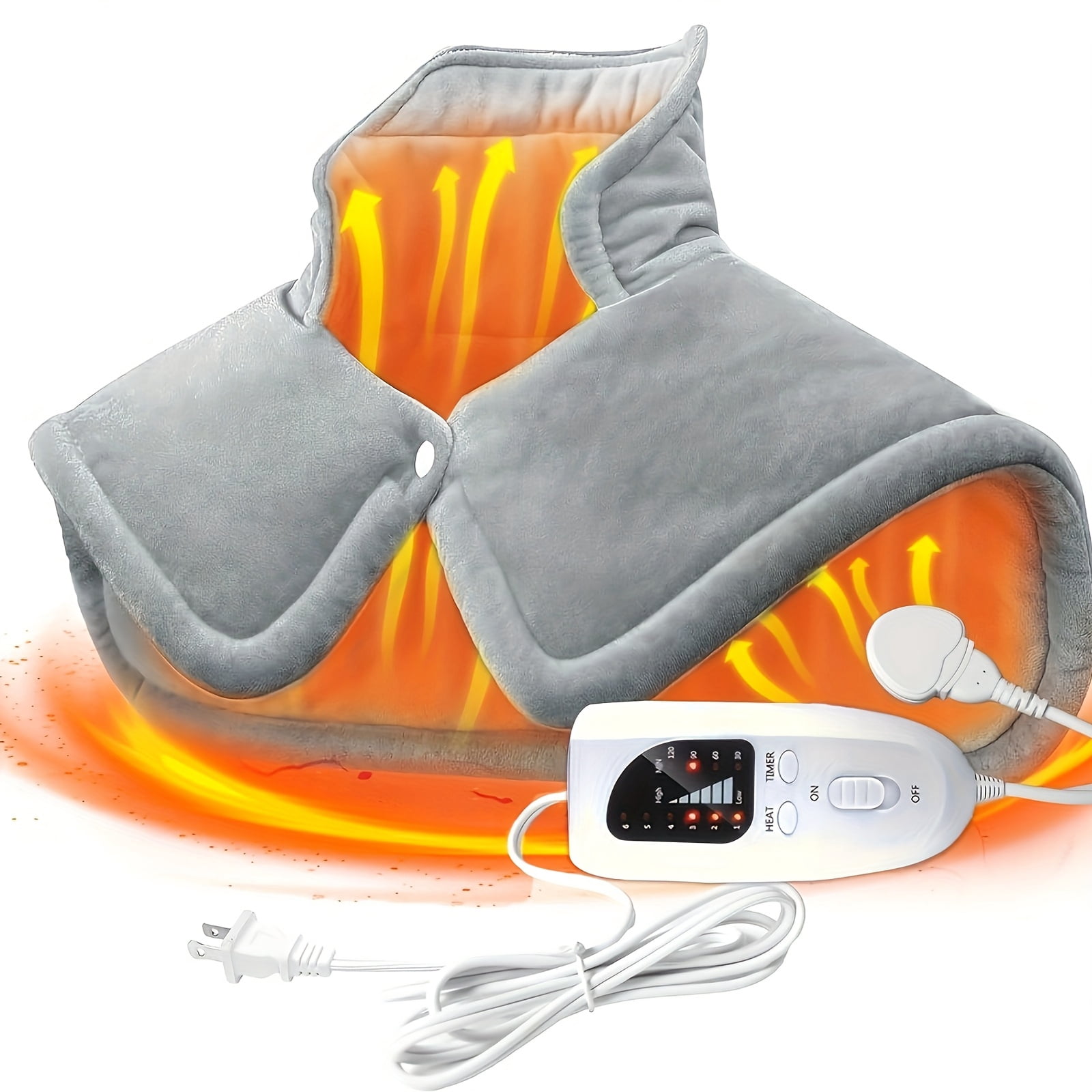 Heating Pad For Back With 6 Heat Settings, 4 Timer Auto-Off, Gifts For Women Mom Men Dad, Electric Heating Blankets For Abdomen/Waist/Shoulder, Mothers Day Gifts For Mom