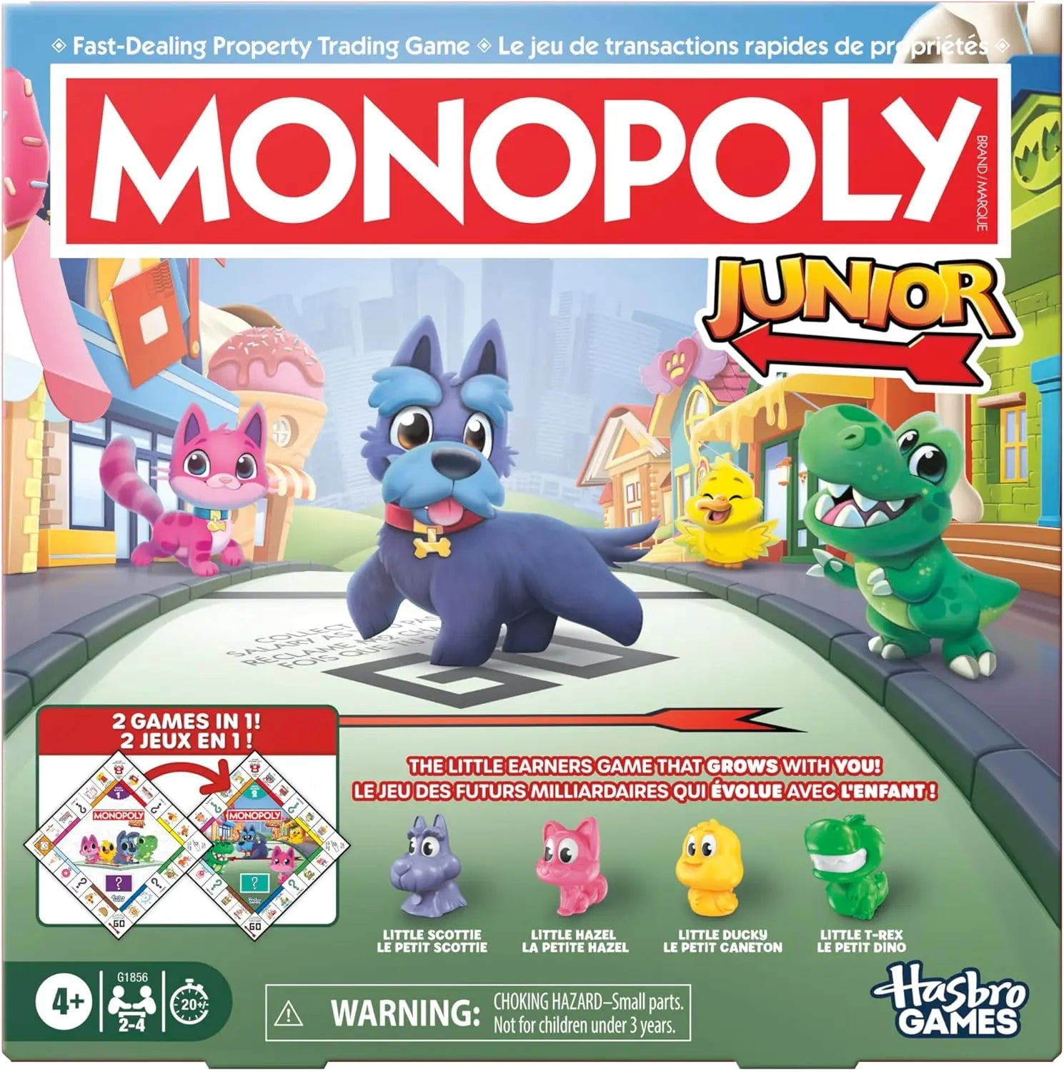 Monopoly Junior Jeu de Société 2-en-1 Rafraîchissant