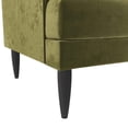 thumbnail image 4 of Novogratz Bailey Pillowback Sofa, Light Gray Velvet, 4 of 9