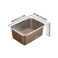thumbnail image 1 of Dvkptbk Stainless Steel Cats Litter Box Extra Large Metal Cats Litter Box for Small Cats Kitty Rabbits Never Absorbs Odor Rustproof Non-Stick Smoothy, 1 of 3