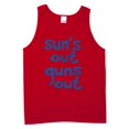 thumbnail image 1 of Sun's Out Guns Out Beach Tank Top - Red - X-Large, 1 of 2