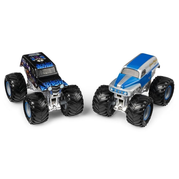Monster Jam, Official Son-uva Digger vs. Grave Digger Die-Cast Monster Trucks, 1:64 Scale, 2 Pack