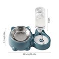 thumbnail image 3 of Fridja Sales Cats Bowl Two In one Drinking Water Dog Water Bowl Rice Bowl Pet Bowl Drinking Water Feeding All one Suitable for Dogs and Cats To Live and Drink Water, 3 of 6