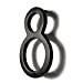 thumbnail image 4 of NACH Floating Mount House Address Shadow Number For Outside or Inside, Mailbox Number For Outside, Front Door, Garage Door, Maximum Rust Protection, Black Aluminum, 8 inch, Number 8, HH-SDW8-BLK-8, 4 of 15