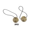thumbnail image 2 of yingyy 1/2/3/5 2 Pieces Curtain Tieback Round Polyester Replacement Simple Style Household Kitchen Sunshade Drape Fixing Fastener Bronze 1 Pc, 2 of 6