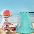 thumbnail image 4 of Dvkptbk Nylon Double Shoulder Net Bag Outdoor Beach Bag for Children's Beach Toys Storage Bag for Playing Sand Tools Beach Bag Large Capacity Bag Swimming, 4 of 6