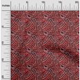 thumbnail image 2 of oneOone Georgette Viscose Red Fabric Abstract Dress Material Fabric Print Fabric By The Yard 42 Inch Wide, 2 of 4