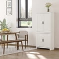 thumbnail image 2 of HOMCOM Armoire de Rangement de Garde-Manger de Cuisine 64 Pouces avec 3 Tablettes Ajustables, 2 of 9