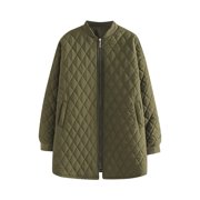 EGNMCR Womens Long Puffer Coat, Long Sleeve Padded Winter Down Coats, Hooded Parka Jacket Women Warm Pocket Coat Turn Down Collar Long Jacket Winter Down Parkas Women Coat
