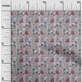 thumbnail image 1 of oneOone Silk Tabby Fabric Leaves & Floral Block Print Sewing Fabric BTY 42 Inch Wide, 1 of 4