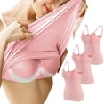 thumbnail image 2 of Timegard Camisoles pour Femmes 3 Pcs avec Soutien-Gorge Intégré Col Rond Bretelles Spaghetti Ajustées Douces Maillots de Corps Décontractés Hauts de Pyjama, 2 of 4