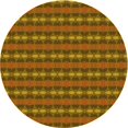 thumbnail image 1 of Ahgly Tapis Rond Lavable en Machine Intérieur Transitionnel Rouge Tomate, 3 Pieds Rond, 1 of 7