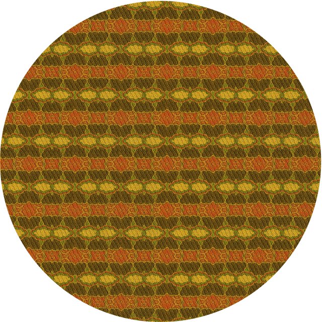 Ahgly Tapis Rond Lavable en Machine Intérieur Transitionnel Rouge Tomate, 3 Pieds Rond
