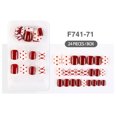 thumbnail image 2 of ziyahi False Nail Wearable Perfect Matching Simple to Wear No Irritating Odor Fake Fingernail Breathable Press Type Adjustable Paster Type 16 Type 22 F741 1Set, 2 of 6