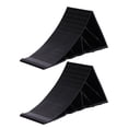thumbnail image 1 of Heavy Duty Black Wheel Chock, Wheel Wedge Easy Installation PE  for Car Travel Trailers RV Truck ATV, 1 of 7