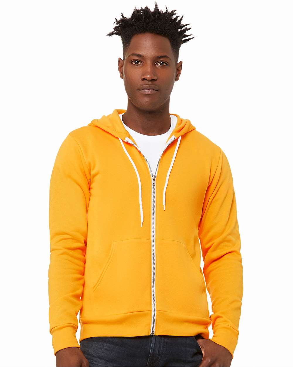 BELLA + CANVAS - Hoodie à Fermeture Éclair Complète en Polaire Éponge